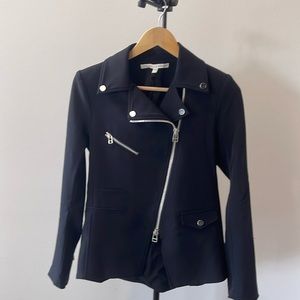 Veronica Beard Hadley Scuba Jacket, black, size 4